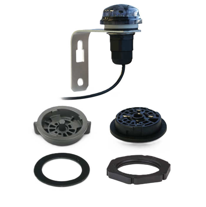 Zhaga photocell wall or pole mounting bracket